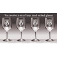 thumbnail image 2 of O'Sullivan Irish Coat of Arms Wine Glasses - Set of 4 (Sand Etched), 2 of 2