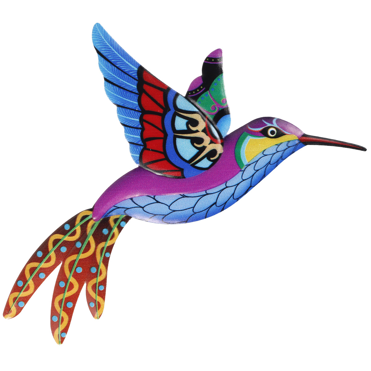 MORIMA Metal Hummingbird Wall Art Metal Bird Wall Sculpture