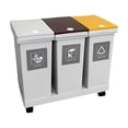 thumbnail image 2 of jifeng Kitchen Trash Can 30L Wet and Dry Separation with Press Open Lid Wastebasket Style C, 2 of 7