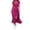 Hot Pink, variant on TJAZFJPA Knee Length Dresses for Women Women's Vacation Polka Dot Printed Tie Waist V Neck Mid Length Short Sleeved Dress Ballet Dress Smocked Dresses for Women