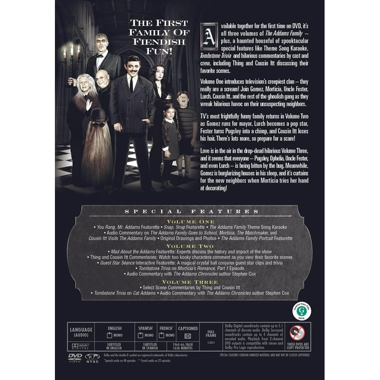 SDS The Addams Family The Complete Series DVD, Macabre Family