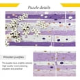 thumbnail image 2 of FREEAMG Purple Stripe Dot Jigsaw Puzzles 1000 Piece for Adults Large Puzzle Game Challenging Family Puzzle Game for Adults Teens 29.5" x 19.7", 2 of 7
