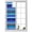 Blue, variant on Window Privacy Film Mexican Style Stained Glass Window Film Decorative Sun Block Window Cover Colorful Mexico Stripes Green Red Window Clings Static Adhesive Sticker for Bathroom 23.6"x59"