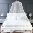 thumbnail image 1 of Mosquitera universal para cama doble, de tela de tul, para viajes al aire libre, para cama individual, plegable, 1 of 5