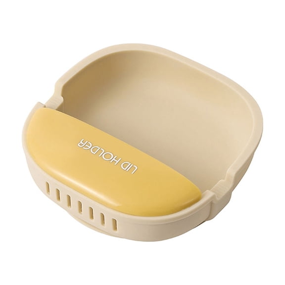 Pot Lid 2-in-1 Wall Mount Countertop Utensil Rest, Suction Cup Kitchen Spoon Chopstick Holder with Drainage Tray, No Drill