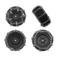thumbnail image 3 of RC Car Tires Snow Chain For 1/12 Scale MN82 MN78 TRx4M RC Crawler, 3 of 5