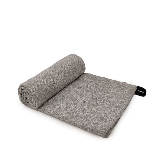 Nvzi Toalla de mano deportiva de secado rápido, 6 unidades, de algodón suave, súper suave, muy absorbente, para ducha, piscina, toalla de mano de 19,69 x 39,37 pulgadas (gris)