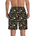 thumbnail image 3 of KLL Vector Retro Music Men's Casual Summer Beach Shorts Hawaiian Shorts with Pockets-Medium, 3 of 5