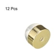 thumbnail image 3 of Uxcell 12Pack Silicone Earring Backs Rubber Soft Earring Stopper for Stud 5.2mm Gold, 3 of 6