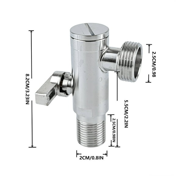 Hxlamzoo 304 Stainless Steel Smart Toilet Angle Valve with High Flow Rate - 1/2 Inch Connection for Efficient Water Supply & Easy Installation