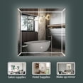 thumbnail image 5 of Sinber Wall Mounted Makeup LED Bathroom Vanity Mirror with Lights Backlit and Anti-Fog (30 x 30), 5 of 13