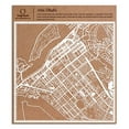 thumbnail image 2 of Abu Dhabi Paper Cut Map by O3 Design Studio White 12x12 inches Paper Art, 2 of 5