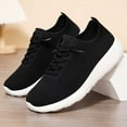 thumbnail image 7 of Xiaoxatg Women's Breathable Casual Sneakers Comfortable Soft Sole Footwear for Everyday Running Sports Travel and Leisure Activities 9.5 Black, 7 of 7