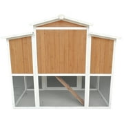 Chicken Coop 59 Backyard Wood Hen House 4 Nesting Box & Run