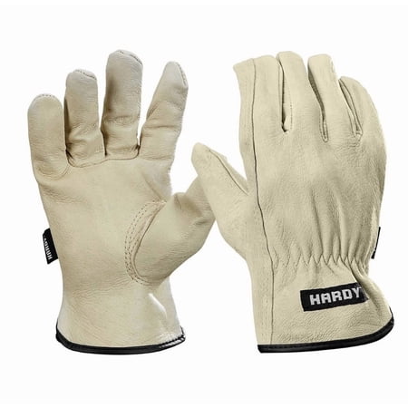 HARDY Pigskin Leather Work Gloves, X Large (2 PAIR)