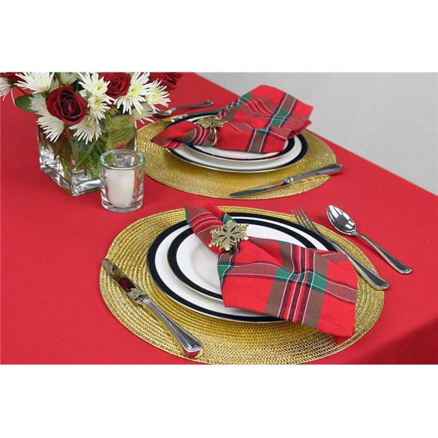 Black Buffalo Check Tablecloth 60X84 inch