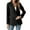 Black, variant on Womens Solid Color Casual Blazers Open Front Long Sleeve Work Office Jackets Blazer Coat