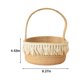 thumbnail image 3 of Cesta tejida de cuerda para almacenamiento, organizador de 25 x 25 x 13 cm, natural, segura para bebés y niños., 3 of 5