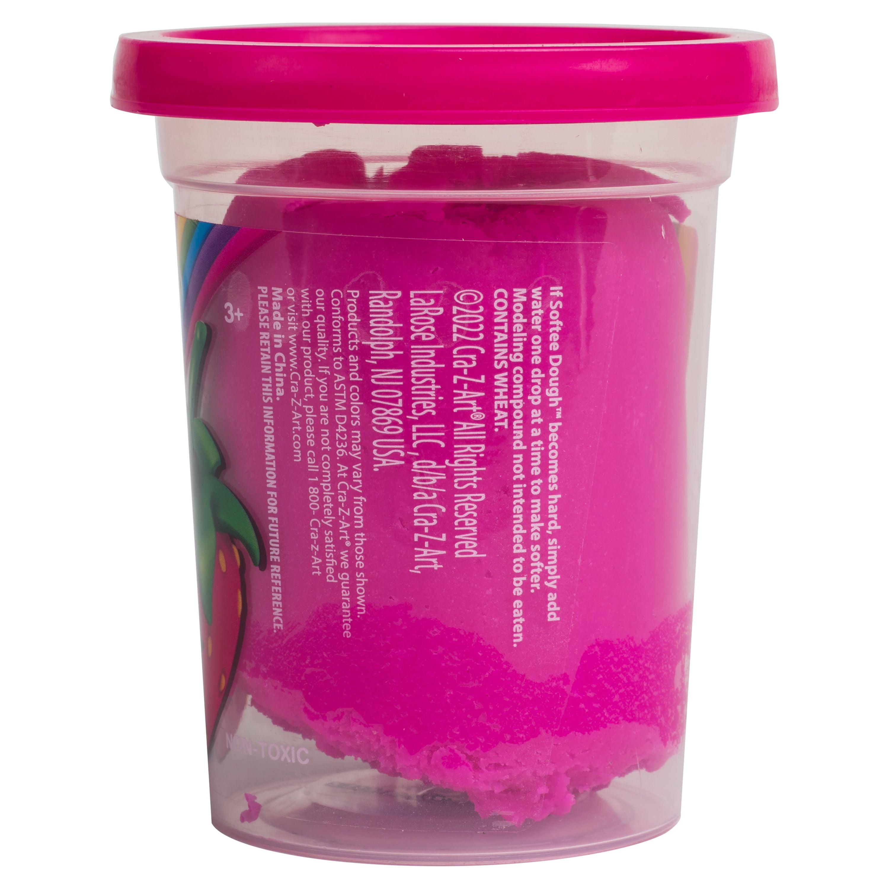 Cra-Z-Art Softee Dough Pink Scented Merry Berry Dough, 1 4oz Cra-Z-Art Softee Dough Pink Scented Merry Berry Dough, 1 4oz