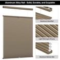 thumbnail image 4 of LazBlinds Top Down Bottom Up (TDBU) Cordless Cellular Shades, Light Filtering Honeycomb Shades Pleated Blinds for Windows, 42" W x 64" H, Brown, 4 of 6