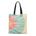 thumbnail image 1 of NUDECOR Sac Fourre-Tout en Toile Motif Vague Abstraite Technologie 3D Réseau Particules d'Eau Dynamique Durable Réutilisable Épaule Courses, 1 of 1