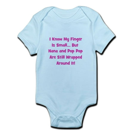 

CafePress - Nana & Pop Pop Wrapped Around Infant Bodysuit - Baby Light Bodysuit
