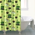 thumbnail image 4 of St. Patrick's Day and Rainbows Shower Curtain 72"x72", Waterproof Washable Bathroom Decor Set with 12 Hooks, 4 of 6