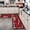 Christmas Truck, variant on Christmas Kitchen Rugs and Mats Set of 2, Xmas Decor Non Slip Backing Winter Holiday Kitchen Rug Christmas Decorations for Home Seasonal Low-Profile Kitchen Floor Mat 17"X47"+17"X30"