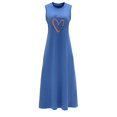 thumbnail image 1 of Vestido de verano para mujer, vestido con cuello redondo para compras, oficina, viajes, mujer M, 1 of 7