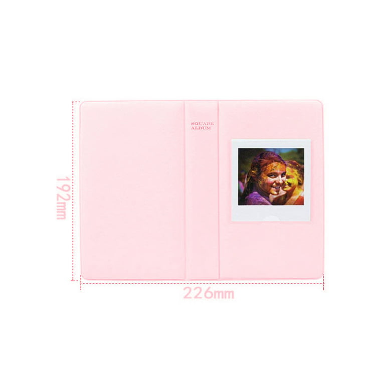 Photo Album with Writing Space for Fujifilm Instax Mini Camera, Leather  Cover, 64 Pockets Instax Photo Album Polaroid Photo Albums Book for  Fujifilm