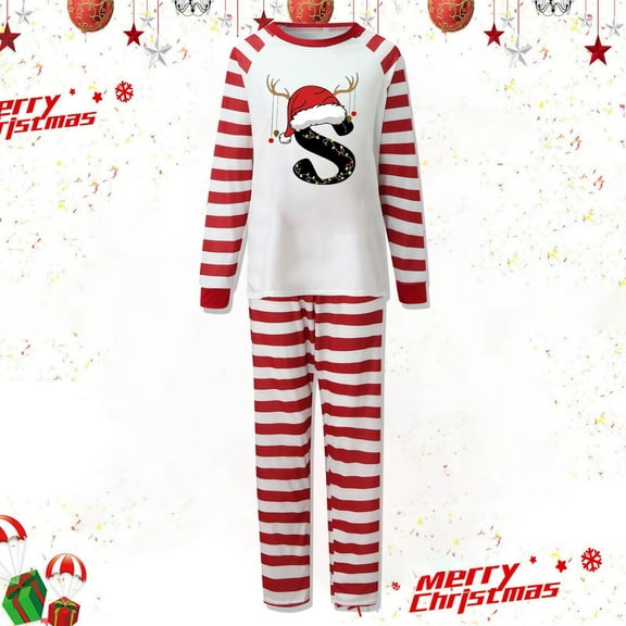 Women Christmas Family Matching Pajama Set Green Printed Long Sleeve Long Pants for Comfy Cozy Family Bonding