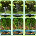 thumbnail image 3 of Fuente de agua solar AMZtime con 6 boquillas y bomba flotante, 3 of 9
