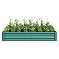 thumbnail image 5 of Holaki Raised Garden Bed Outdoor, 6×3×1ft Metal Raised Rectangle Planter Beds for Plants, Vegetables, and Flowers - Green, 5 of 6