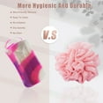 thumbnail image 3 of Unique Bargains 2 in 1 Body Brush Hair Scalp Massager Silicone Body Scrubber Camouflage Purple, 3 of 7