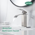 thumbnail image 7 of Voton V-1527L Brushed Nickel Bathroom Faucet, 7 of 7