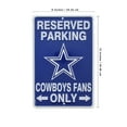 thumbnail image 3 of Cowboys Fan Reserved Parking Only Metal Sign Dallas Game Room Man Cave Garage Shop Wall Decor, 3 of 4