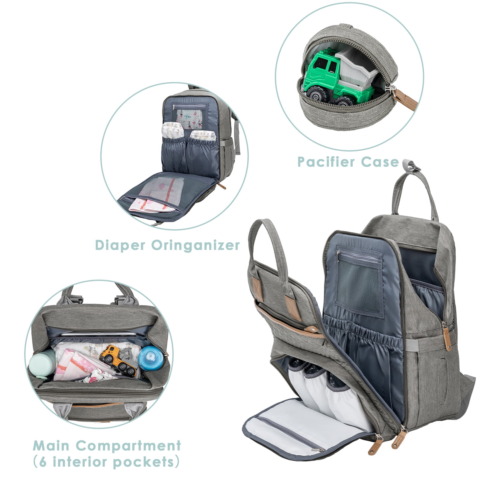 hugoo★リュック　Dual Layered Parents Bag hugoo☆リュック Dual Layered Parents Bag Amazon.com: MOMUVO