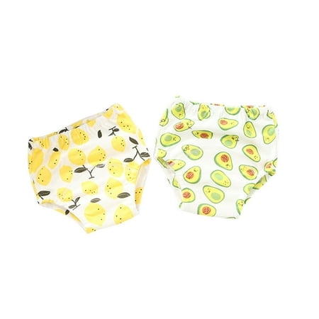 

Wanwan 2Pcs Baby Training Pants Underwear Infant Breathable Washable Cloth Diaper Nappy