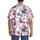 thumbnail image 3 of Fotbe Violets Flowers Camisa Estampada de Manga Corta para Hombre, Casual de Verano, Estilo Playero, Sin Arrugas-Large, 3 of 5