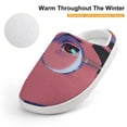thumbnail image 4 of DanDaDan Kid's Cotton Slippers Winter Warm Soft Plush Slippers with Rubber Sole Non-Slip Indoor Outdoor Slip on Shoes Fluffy House Slippers For Boys Girls Teen, 4 of 8