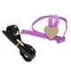 thumbnail image 5 of Correa de arnés para pájaros para mascotas, correas elásticas ajustables y ligeras para loros voladores con lindo corazón morado S, 5 of 5