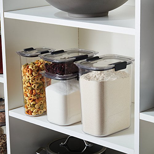 Rubbermaid Modular Pantry Canister Food Storage Container Airtight Lid, Set  8pcs