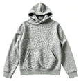 thumbnail image 5 of Leopard Print Hoodie for Women Oversized Trendy Hoodies Pullover Cheetah Retro Y2k Fall Sweatshirt for Women Gray S, 5 of 5