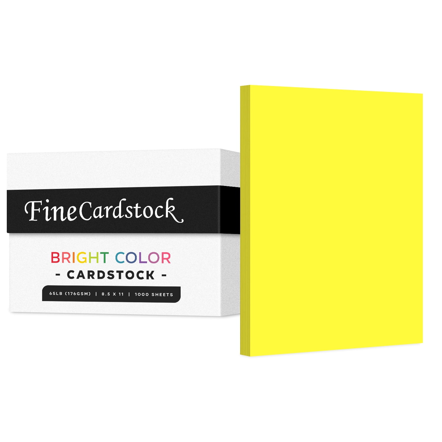 Premium Colored Card Stock Paper | Case of 1000 Sheets | Medium Weight 65lb Cardstock, Perfect for School Supplies, Arts and Crafts | Acid and Lignin