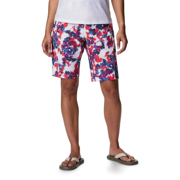 Columbia Women's Pleasant Creek Board Short, White Typhoon Blooms Multi, X-Small