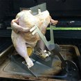 thumbnail image 1 of Support de Poulet Barbecue en Acier Inoxydable pour Moto BBQ Portable Pique-Nique Grillade Support de Rôtissoire, Type 1, 1 of 9