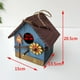 thumbnail image 5 of Casa de pájaros decorativa colgante, decoración de jardín y hecha para pájaros salvajes, colibrí, Cardinal, Pinzón, Bluebird Azul DYNWAVEMX casas de aves, 5 of 5