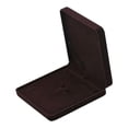thumbnail image 4 of Caja de terciopelo para guardar joyas, expositor para collares, anillos y pendientes. café, 4 of 7