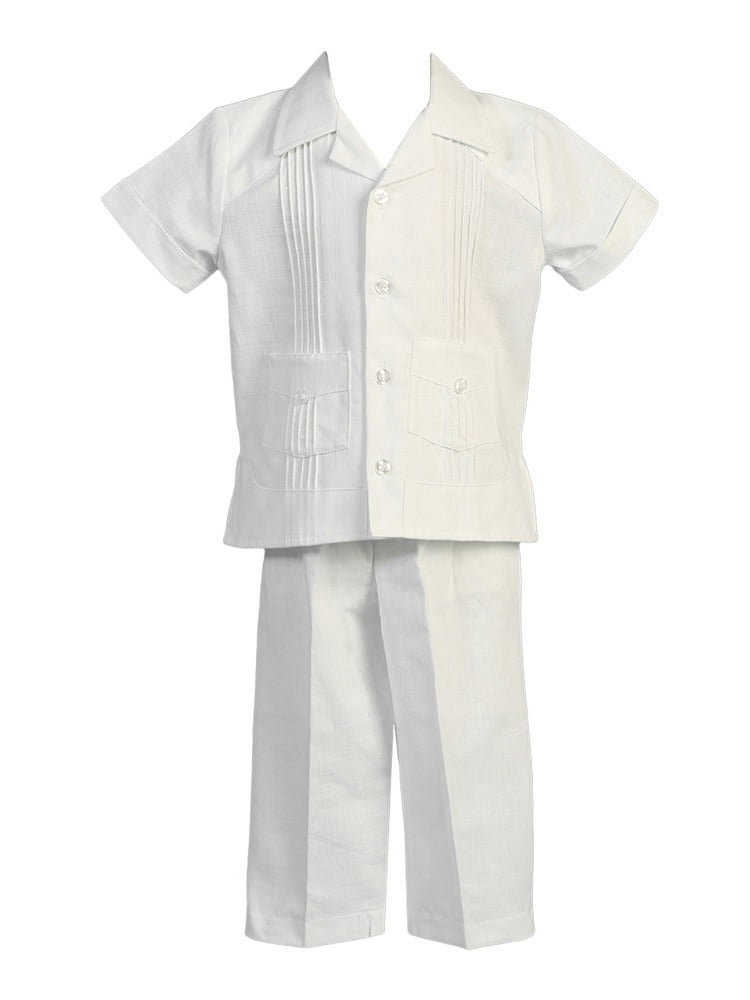 baby boy white linen pants