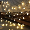 thumbnail image 4 of Cadena de luces LED Dinheiro, cadena de luces en forma de bola de 19,7 pies, 40 bombillas LED con USB para Navidad, bodas y fiestas, 4 of 5